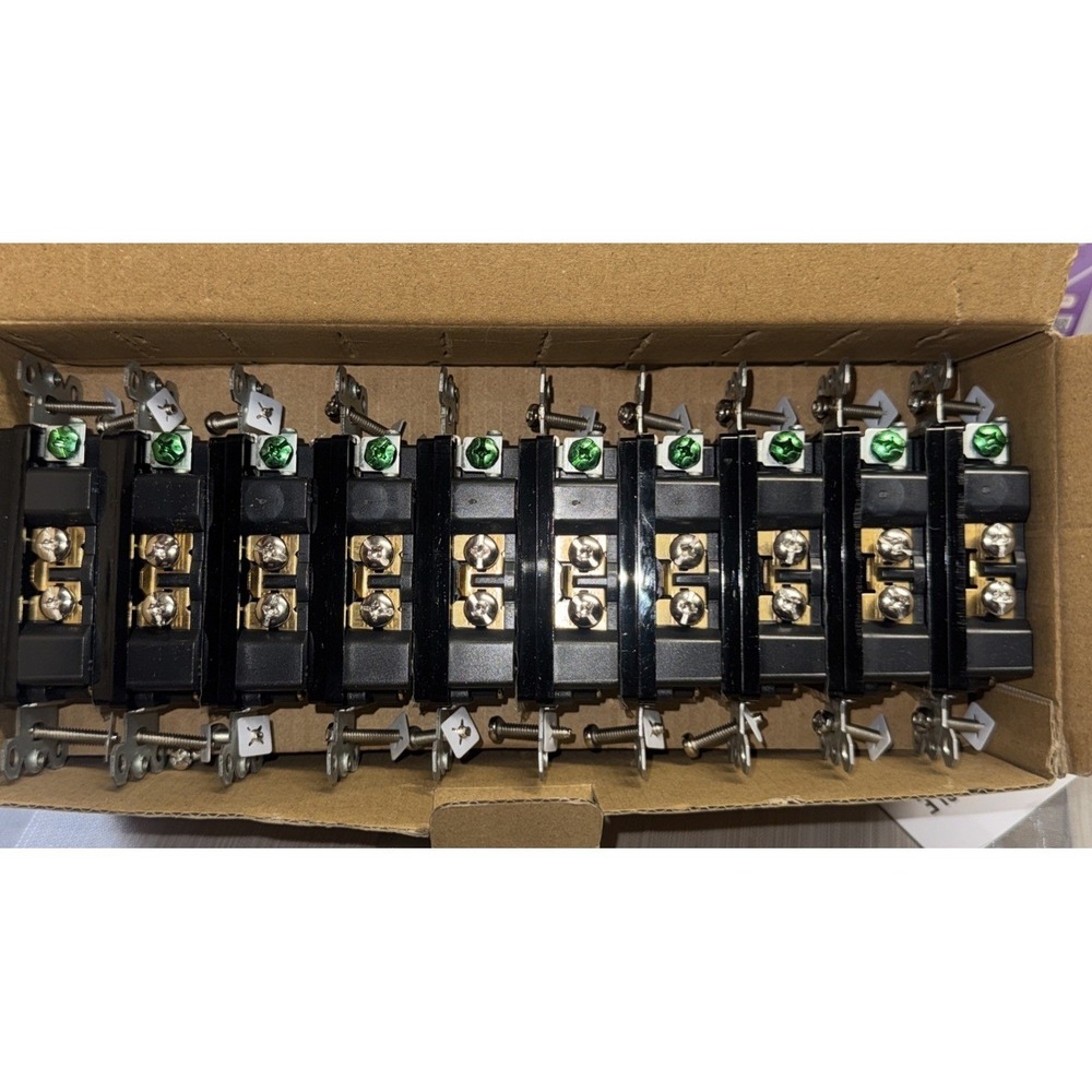 Lot of (20) New, Black TopELER receptacle, none- TamperResistant,20 Amp 125 volt